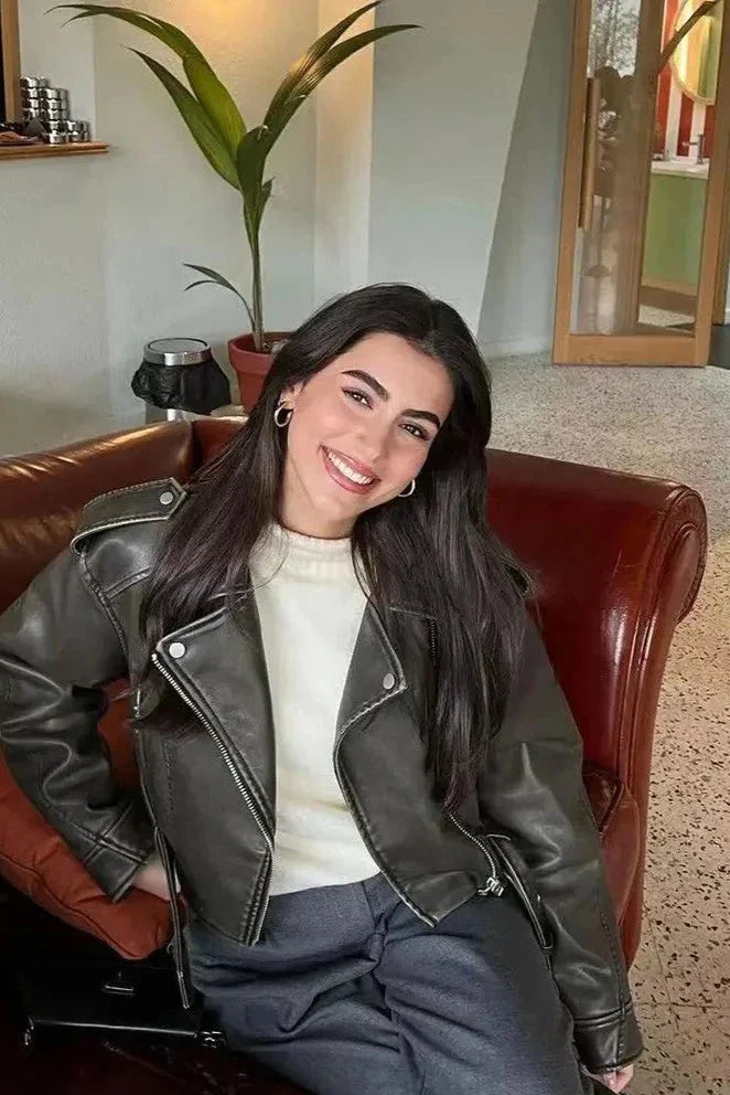 Jolie - Stijlvolle Leren Jas