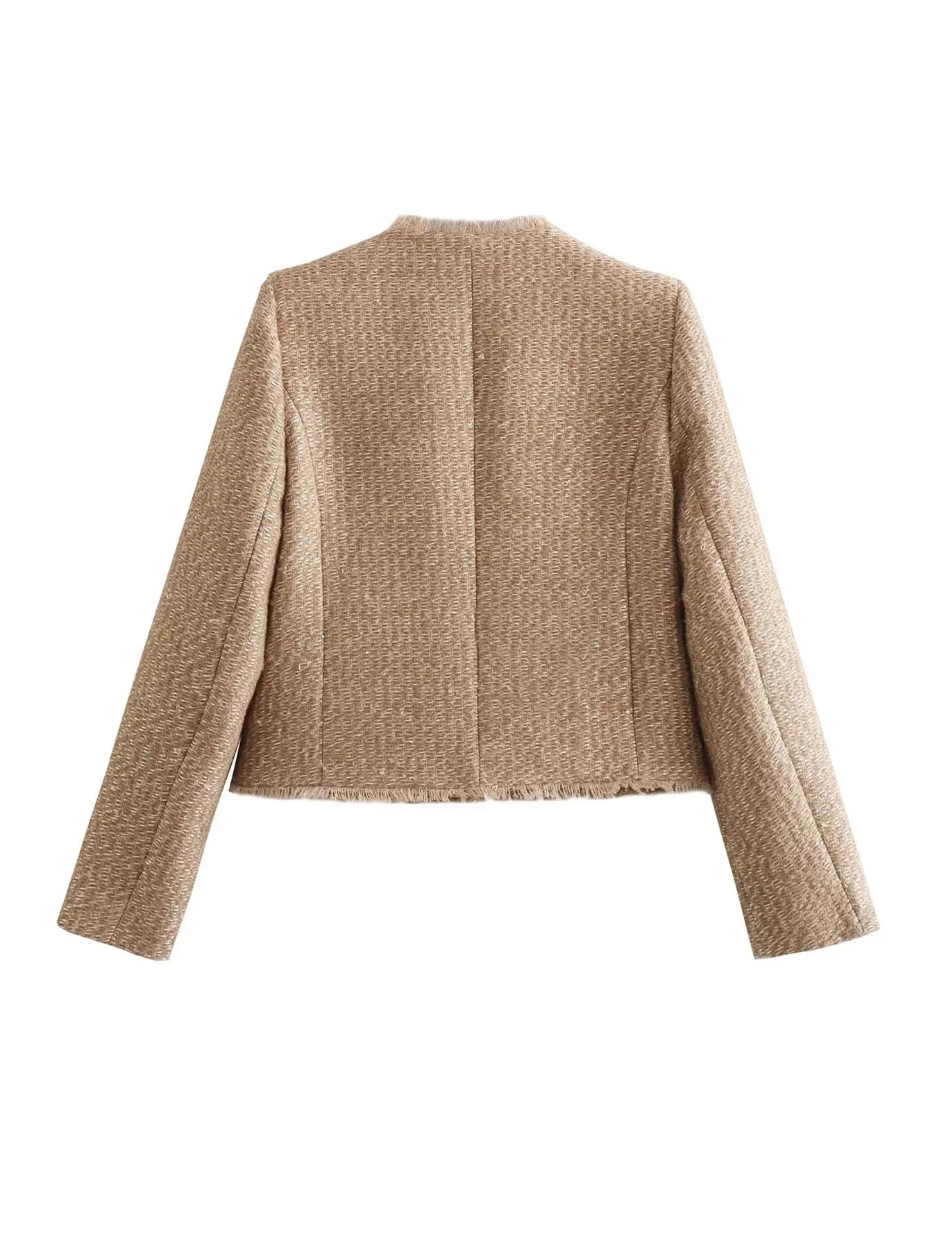 Colette - Tweed Cropped Jas