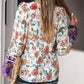 Paarse Boho Bloemenblouse - Abegail