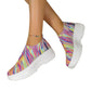 Vibrant BlockStride: Mesh Sneakers