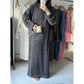 Knusse Coral Fluwelen Nachtjapon: Winterwarmte en elegantie