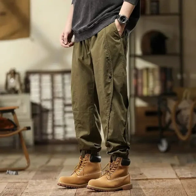 Khaki Cargo Broek - Milan