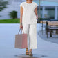 Beige Set met Korte Mouwen - Lara