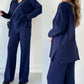 Stijlvol Jacquard Breiset: Chic Pit Stripe Sweater Duo