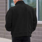 Max - Zwarte Heren Sweater met Halve Rits