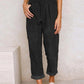 Elegantie Ontketend: Designer Linnen Broek met Trekkoord - Smart & Casual