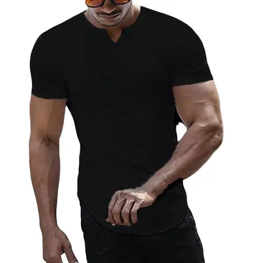 Robby - Navy Blauw V-hals T-shirt
