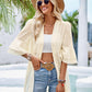 Blauwe Casual Gebreide Jas - Luna