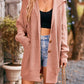 Chique Streetwear Vest: Gehaakt Breiwerk, Geknoopte Zakken - Elegantie voor Herfst Winter