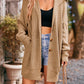 Chique Streetwear Vest: Gehaakt Breiwerk, Geknoopte Zakken - Elegantie voor Herfst Winter