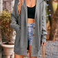 Chique Streetwear Vest: Gehaakt Breiwerk, Geknoopte Zakken - Elegantie voor Herfst Winter