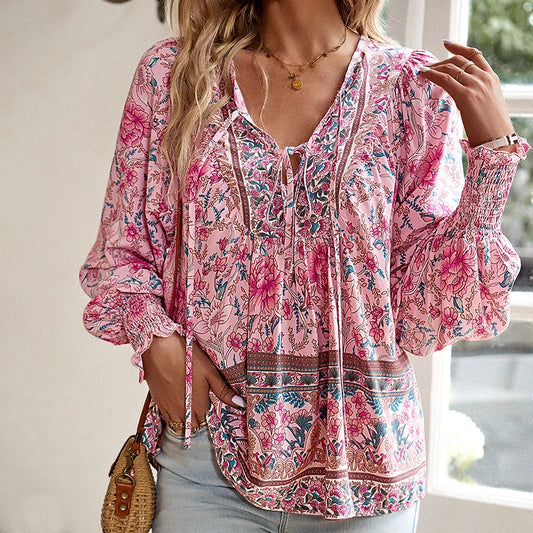 Roze Vintage Harajuku Blouse - Verna