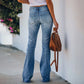 Tamara - Uitlopende Denim Jeans
