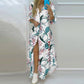 Lilie - Losse Lange Blauwe Jurk