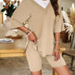 Elinor - Beige V-hals Set