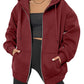 Comfort Chic: Dames Fleece Hoodie - Ruimvallend, Trendy & Warm