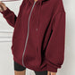 Comfort Chic: Dames Fleece Hoodie - Ruimvallend, Trendy & Warm