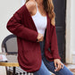 Stijlvolle Dames Wafelgebreide Cardigan met Zakken - Licht & Comfortabel