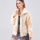 Tie-Dye Fleece Ritsjack: Chic & Knus Damesjack met Zakken