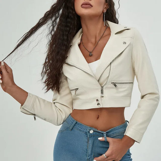 Lieveke - Gesneden Leren Jas