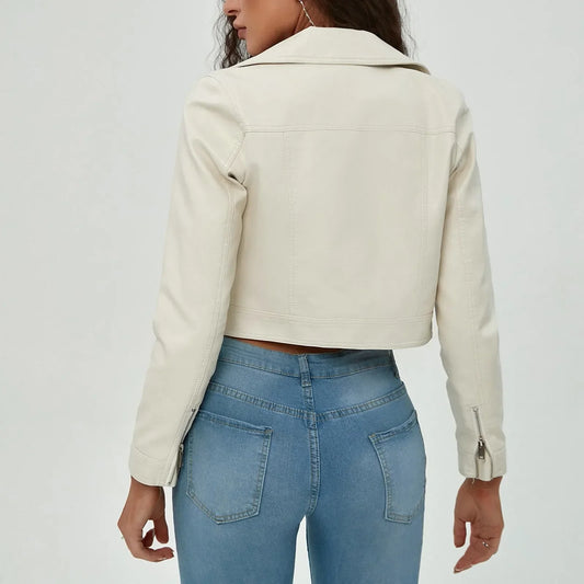 Lieveke - Gesneden Leren Jas