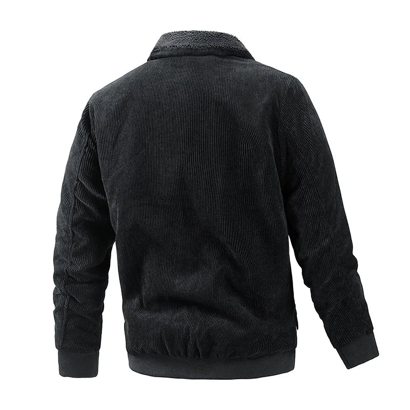 ComfyChic Heren Pluche Reversjas: Moeiteloze Stijl & Luxe Comfort