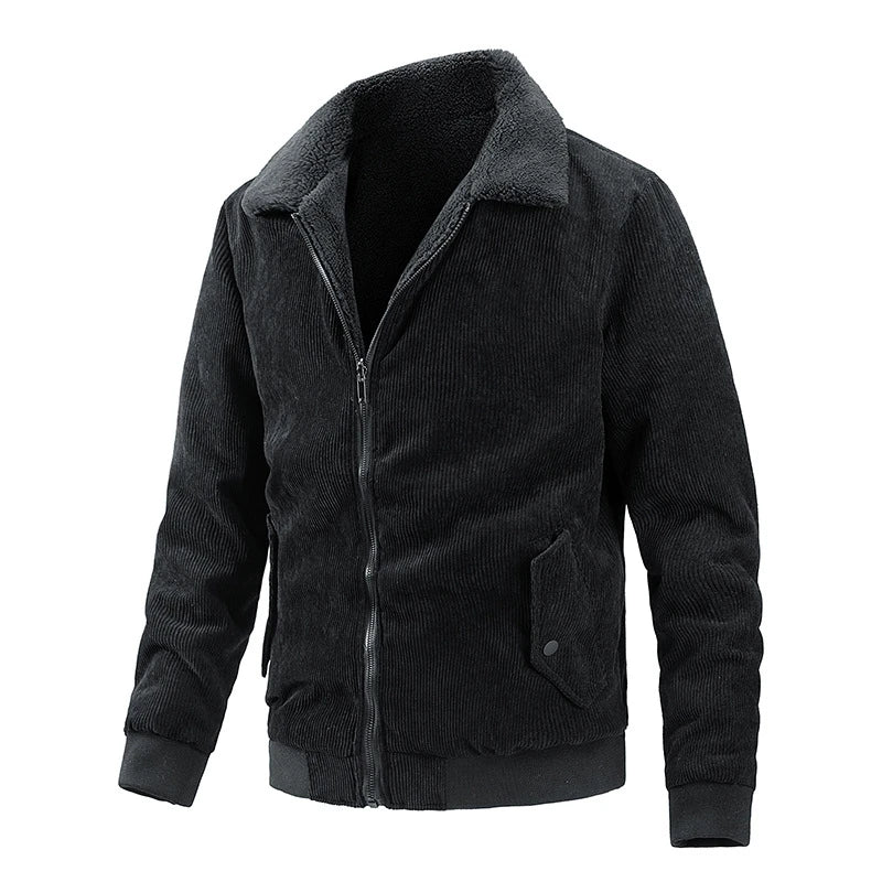 ComfyChic Heren Pluche Reversjas: Moeiteloze Stijl & Luxe Comfort