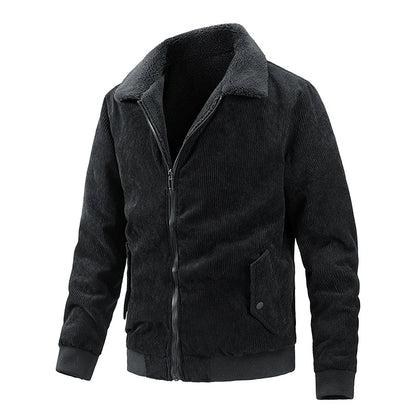 ComfyChic Heren Pluche Reversjas: Moeiteloze Stijl & Luxe Comfort