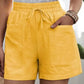 Chique Comfort: Casual Losvallende Shorts met Dubbele Zakken