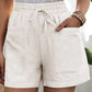 Chique Comfort: Casual Losvallende Shorts met Dubbele Zakken