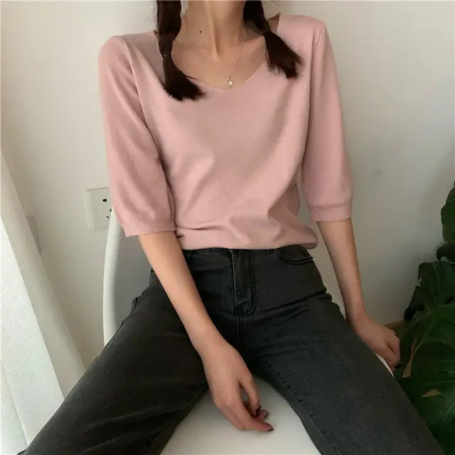 Abrikoos Dames Shirt - Mila
