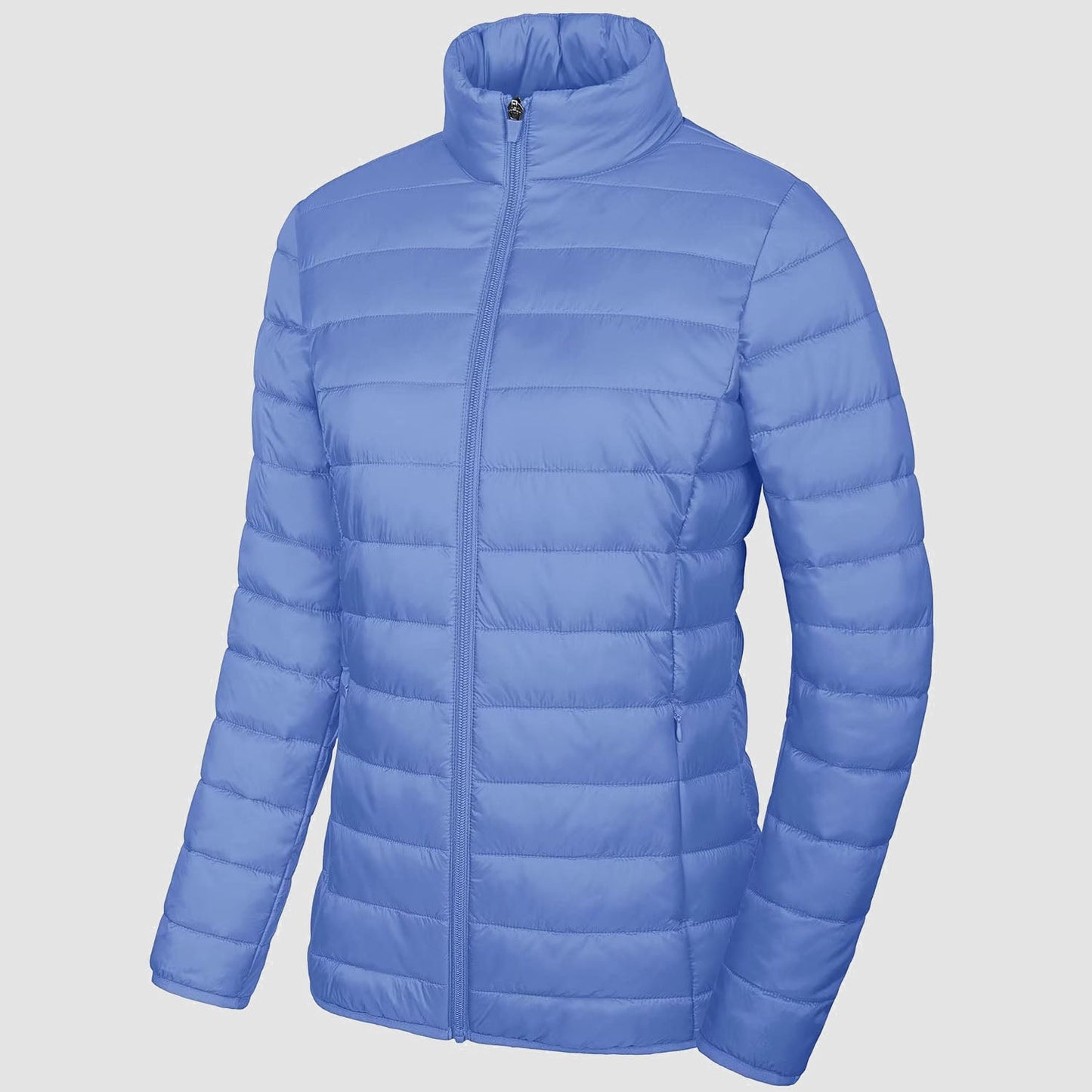 ChicQuilt: Elegante Dames Lichtgewicht Puffer - Gezellige, Ritssluiting Winter Elegantie