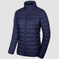ChicQuilt: Elegante Dames Lichtgewicht Puffer - Gezellige, Ritssluiting Winter Elegantie