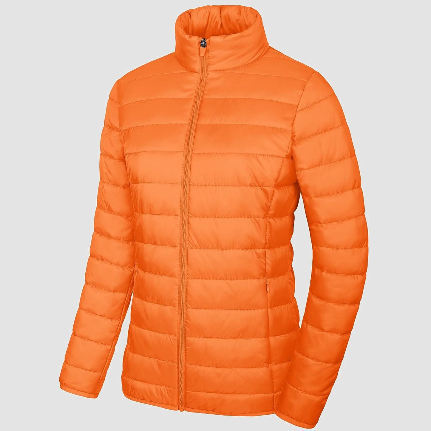 ChicQuilt: Elegante Dames Lichtgewicht Puffer - Gezellige, Ritssluiting Winter Elegantie
