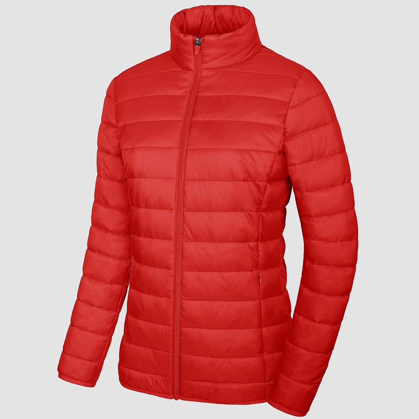 ChicQuilt: Elegante Dames Lichtgewicht Puffer - Gezellige, Ritssluiting Winter Elegantie