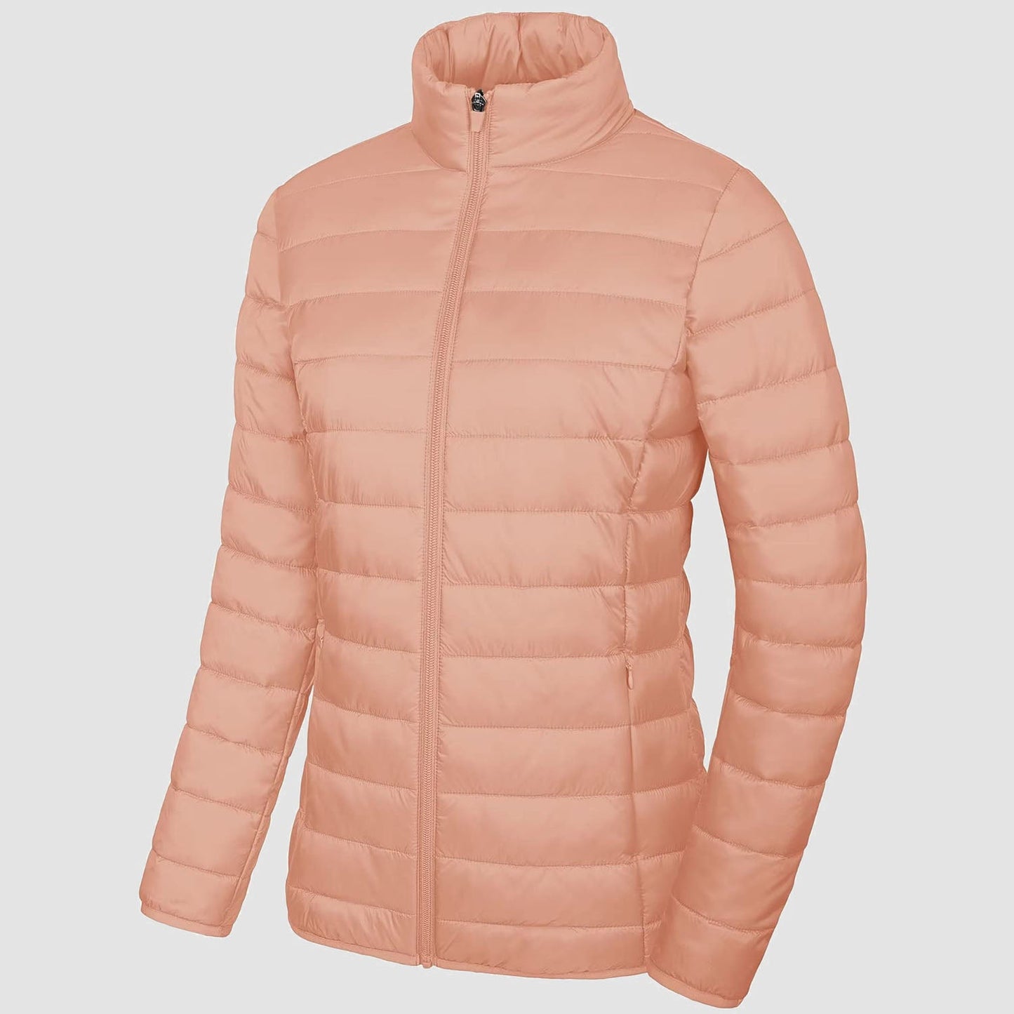 ChicQuilt: Elegante Dames Lichtgewicht Puffer - Gezellige, Ritssluiting Winter Elegantie