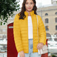 ChicQuilt: Elegante Dames Lichtgewicht Puffer - Gezellige, Ritssluiting Winter Elegantie