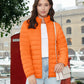 ChicQuilt: Elegante Dames Lichtgewicht Puffer - Gezellige, Ritssluiting Winter Elegantie
