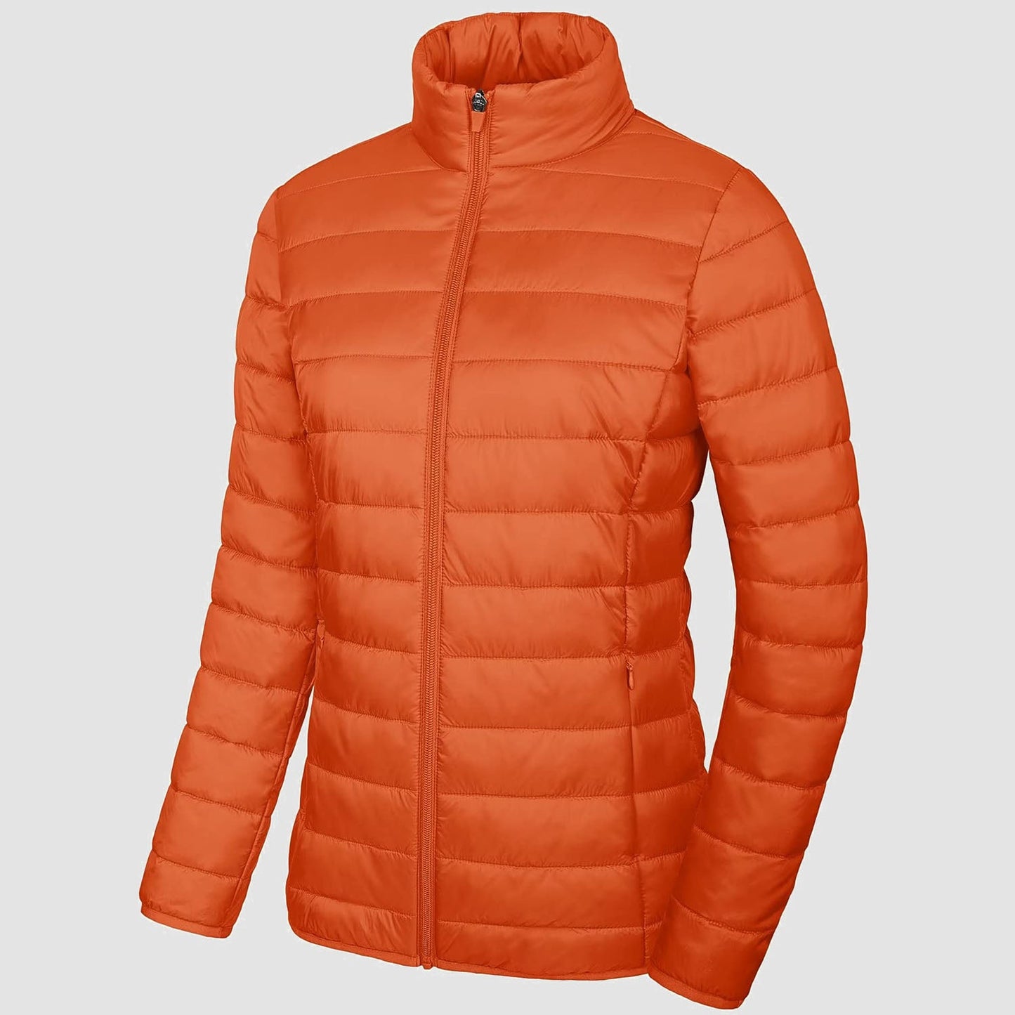 ChicQuilt: Elegante Dames Lichtgewicht Puffer - Gezellige, Ritssluiting Winter Elegantie