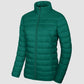 ChicQuilt: Elegante Dames Lichtgewicht Puffer - Gezellige, Ritssluiting Winter Elegantie