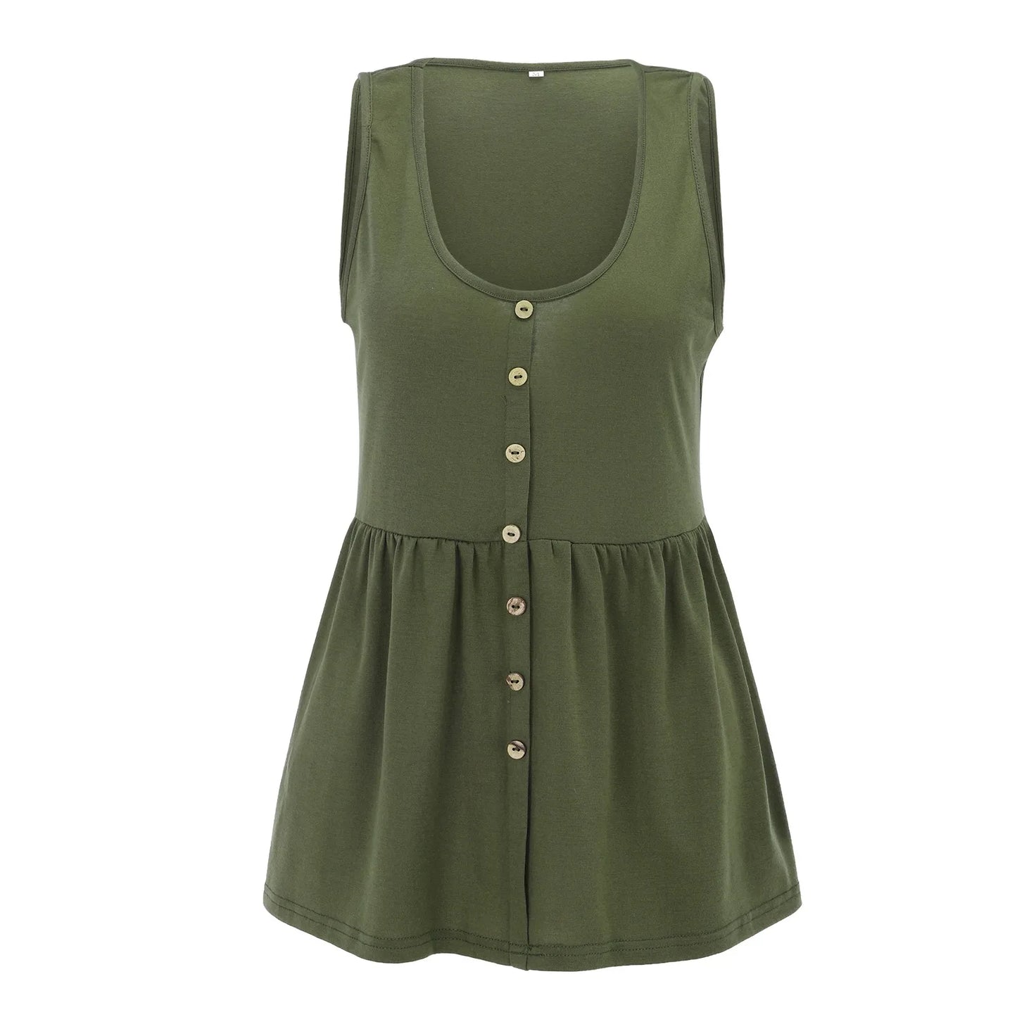 Sloane - Groene Peplum Tanktop