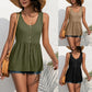 Sloane - Groene Peplum Tanktop