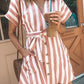 Roze Gestreepte Mini-Jurk - Bellamy