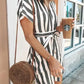 Roze Gestreepte Mini-Jurk - Bellamy