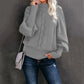 Gezellige Chic: Elegante Dames Mid-Hals Gebreide Trui