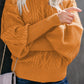 Gezellige Chic: Elegante Dames Mid-Hals Gebreide Trui