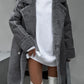 Gezellige Chic: Dames Pluche Teddy Jas met Fleece Voering & Casual Losse Pasvorm