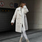 Gezellige Chic: Dames Pluche Teddy Jas met Fleece Voering & Casual Losse Pasvorm