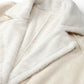 Gezellige Chic: Dames Pluche Teddy Jas met Fleece Voering & Casual Losse Pasvorm