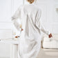 Zwart Flip Kraag Shirtjurk - Aliana